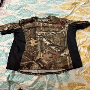 Outdoor Camo Short Sleeve Tee - Black and Brown